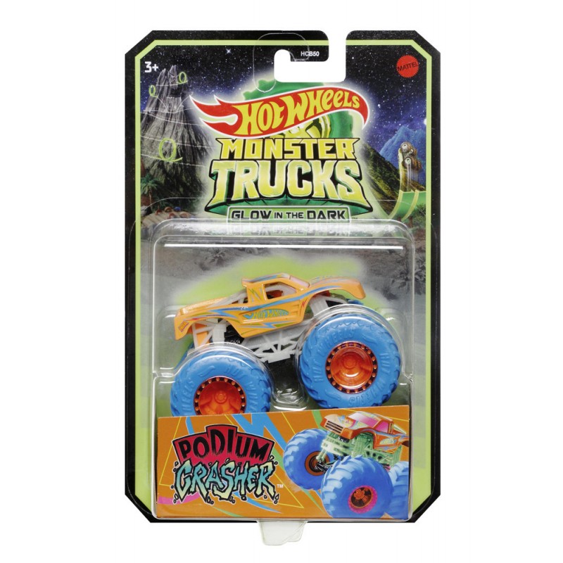 Οχήματα Hot Wheels Monster Trucks Glow In The Dark