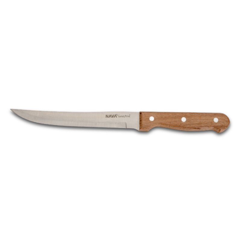 Aνοξείδωτο ατσάλινο μαχαίρι με ξύλινη λαβή 20εκ