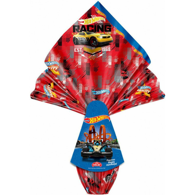 Πασχαλινό Αυγό Hot Wheels  Με Σοκολάτα Γάλακτος 220gr