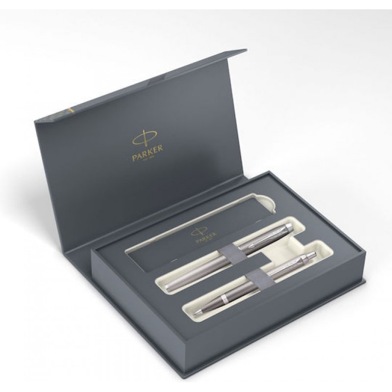 Parker IM Rituals Σετ Γραφείου με Σημειωματάριο και Στυλό Grey