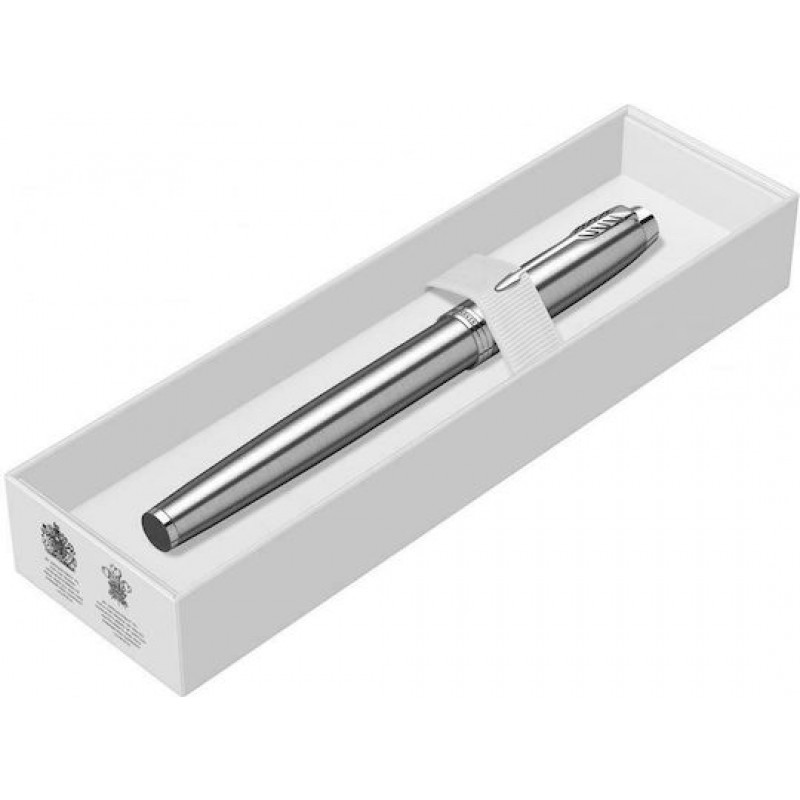 Parker IM Essential Silver CT Πένα Γραφής Medium Ασημί από Ατσάλι 