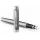 Parker IM Duo Essential Σετ Στυλό Ballpoint Fine με Πένα Fine από Ατσάλι Ασημί σε Θήκη