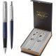 Parker Jotter Core Σετ Στυλό Ballpoint Medium με Πένα Medium από Ατσάλι Street Blue CT σε Θήκη