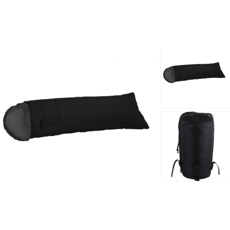 Υπνόσακος - Sleeping Bag Μονό 2 Εποχών Μαύρο Quail 1 Light Polo