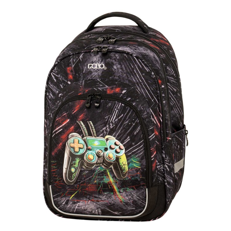 Σακίδιο Πλάτης Σχολικό Growly Gaming 30x23x45Cm Polo