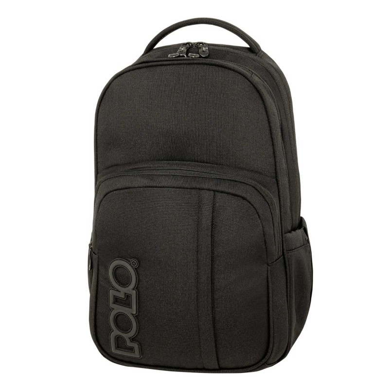 Σακίδιο Πλάτης Σχολικό Genius Black 31x20x45Cm Polo