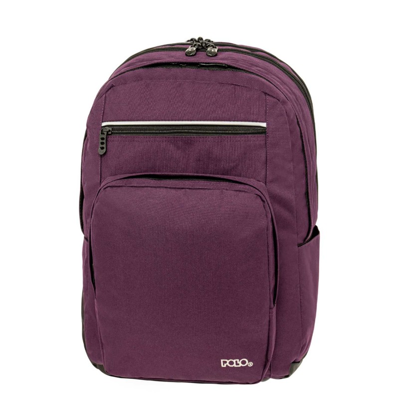 Σακίδιο Πλάτης Σχολικό Slit Μελιτζανί 31x29x45Cm Polo
