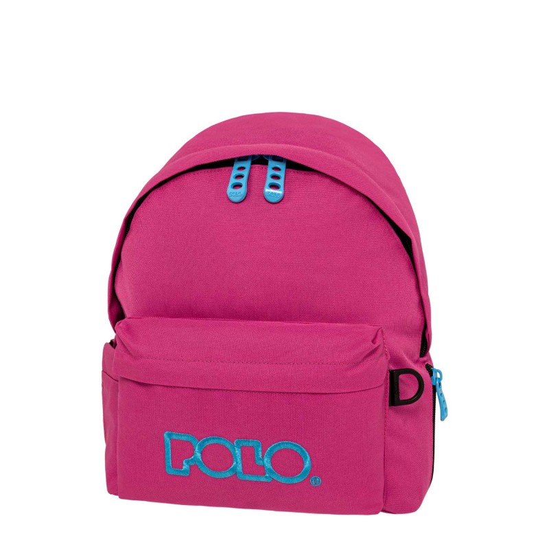 Σακίδιο Πλάτης Mini Νηπίου Φούξια|Κυανό 24x13x30Cm Polo