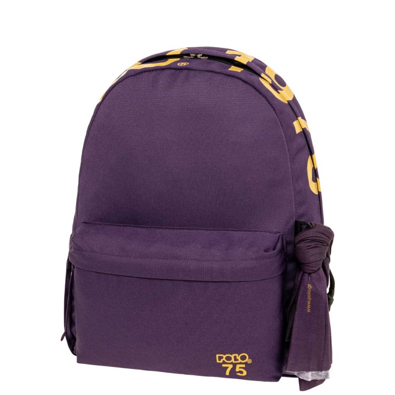 Σακίδιο Πλάτης Σχολικό '75 Μωβ 30x21x42Cm Polo