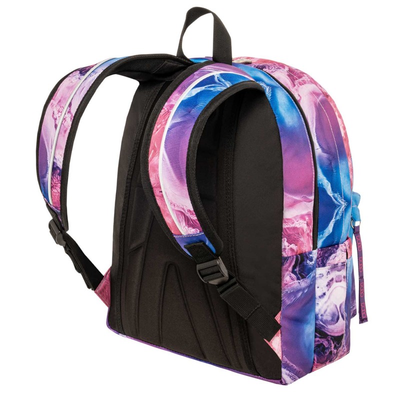 Σακίδιο Πλάτης Σχολικό Original Double Scarf Shapes Μωβ|Ροζ 30x24x42Cm Polo