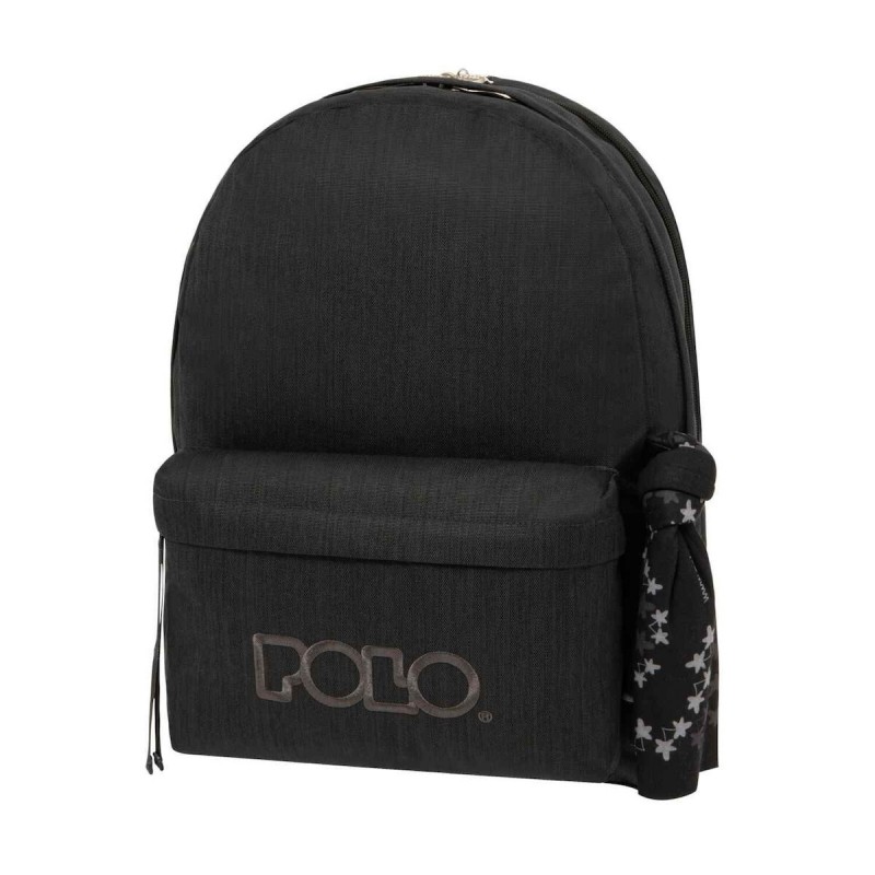 Σακίδιο Πλάτης Polo Original Double Scarf Μαύρη