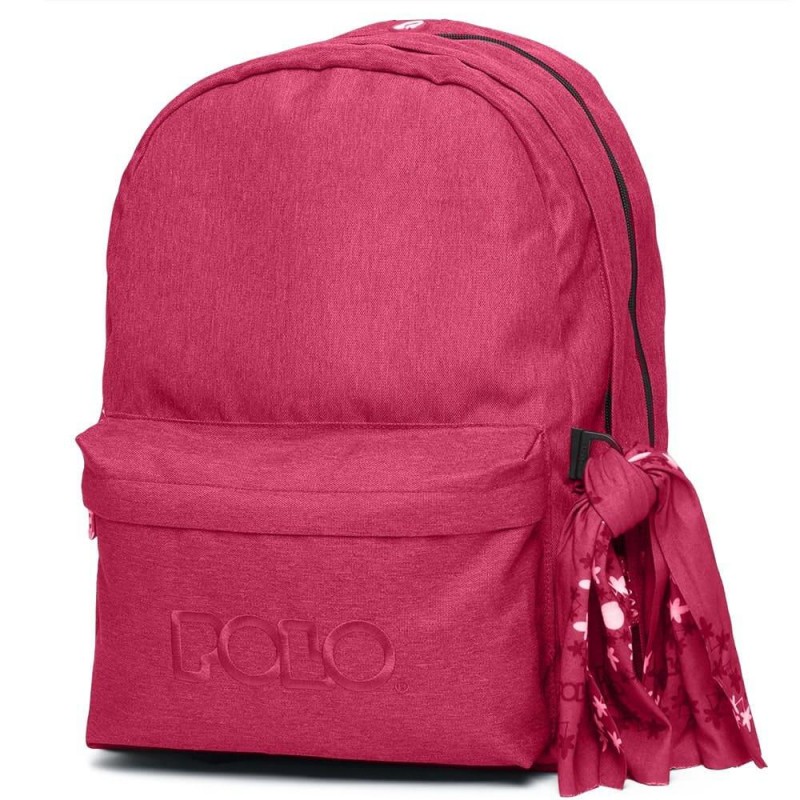 Σακίδιο πλάτης Polo Original Double 600D Φούξια Με Μαντήλι 2020