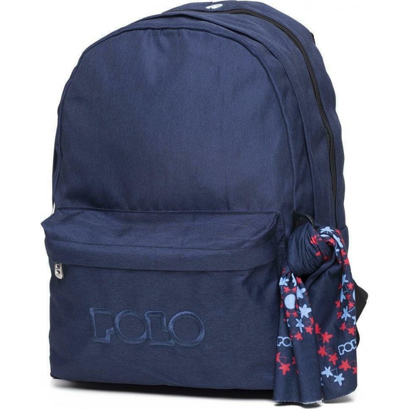 Σακίδιο πλάτης Polo Original Double 600D Μπλε Με Μαντήλι 2020