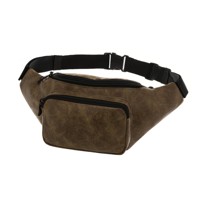 Τσαντάκι Μέσης Curio Καφέ 27x10x13Cm Polo