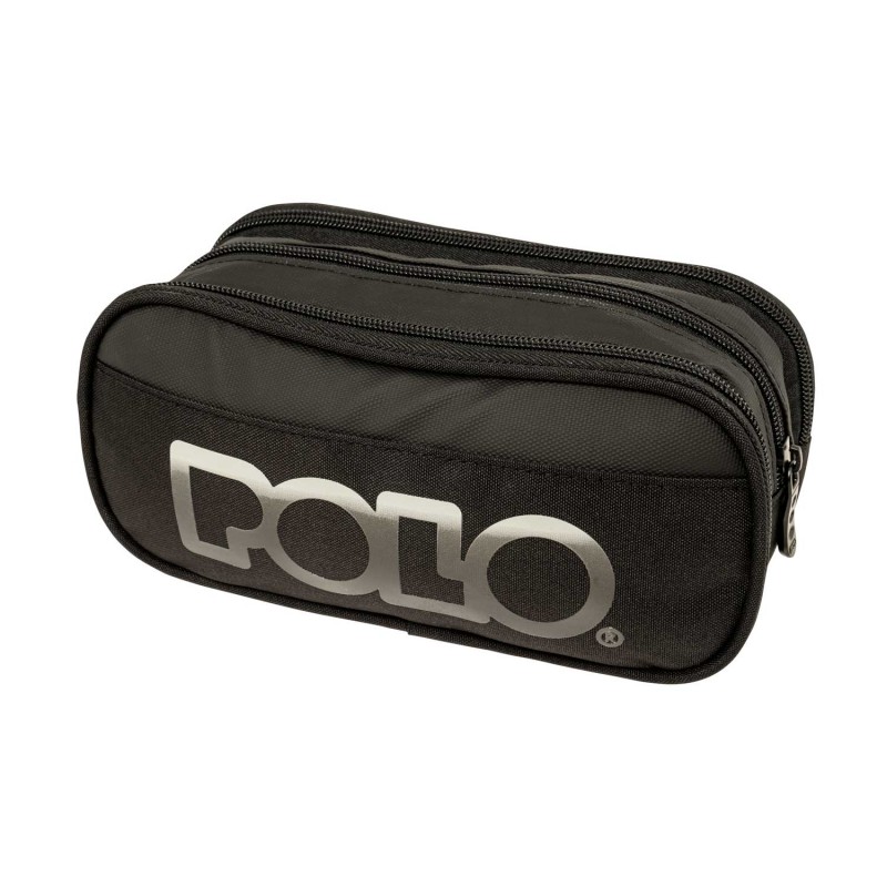 Κασετίνα Cryptic Μαύρη Τριπλή 22x8x10Cm Polo