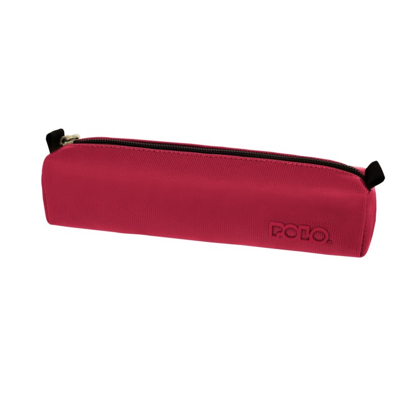 Κασετίνα Βαρελάκι Μπορντώ Roll Cord 21x5x5Cm Polo