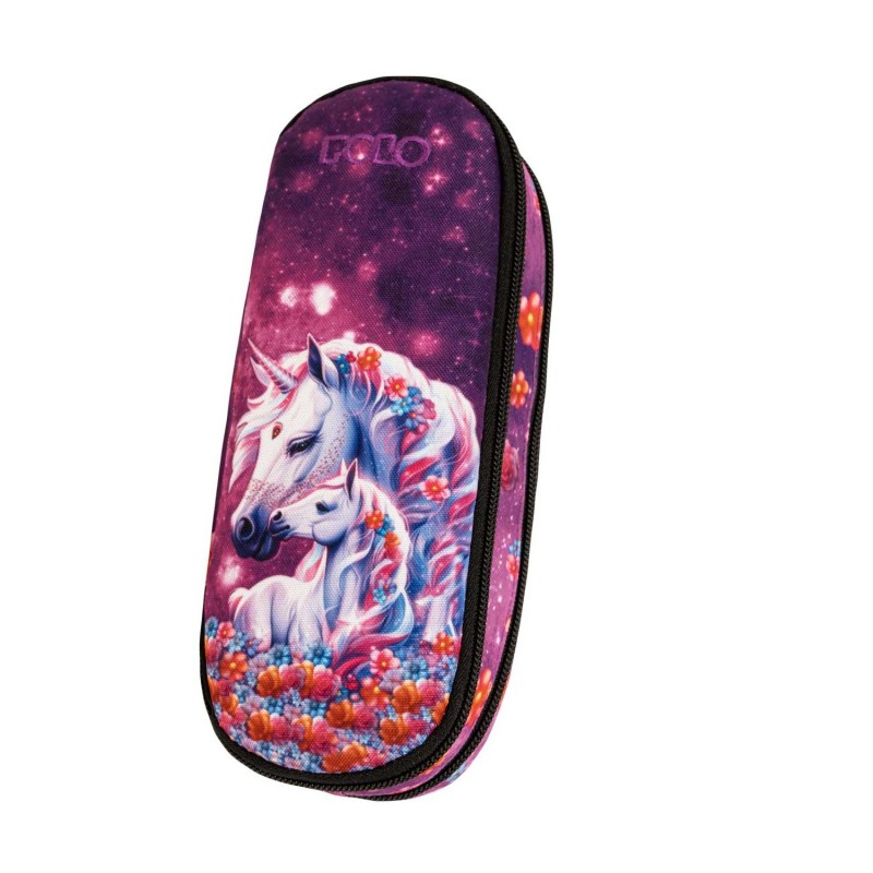 Κασετίνα Διπλή Growly Unicorn 23x7x10Cm Polo