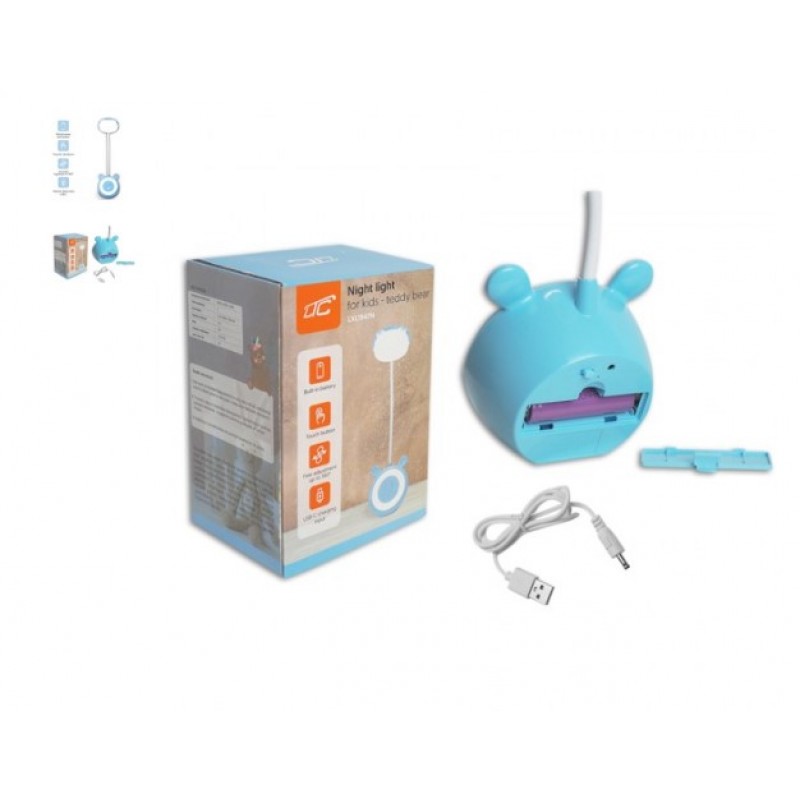 Φωτιστικό Γραφείου LED Μπλε 3W Teddy Bear 