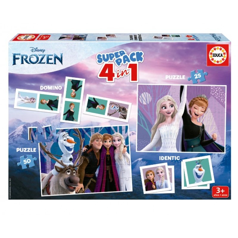 Puzzle Superpack 4 Σε 1 Frozen Remoundo 