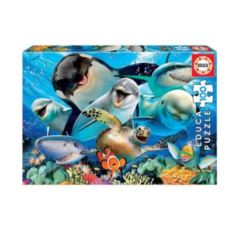 Παιδικό Puzzle Underwater Selfie 100 Κομμάτια Educa 