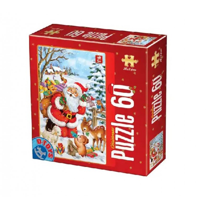 Παζλ Χριστούγεννα 60 Tεμ Κόκκινο D-Toys 