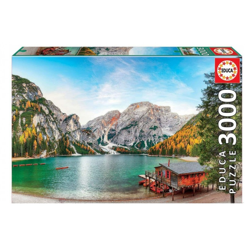 Puzzle 2D Braies Lake at Autumn 3000Τμχ Educa 