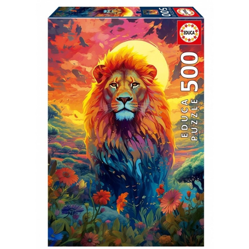 Puzzle 2D The Majesty Of The Lion 500Τμχ Educa 