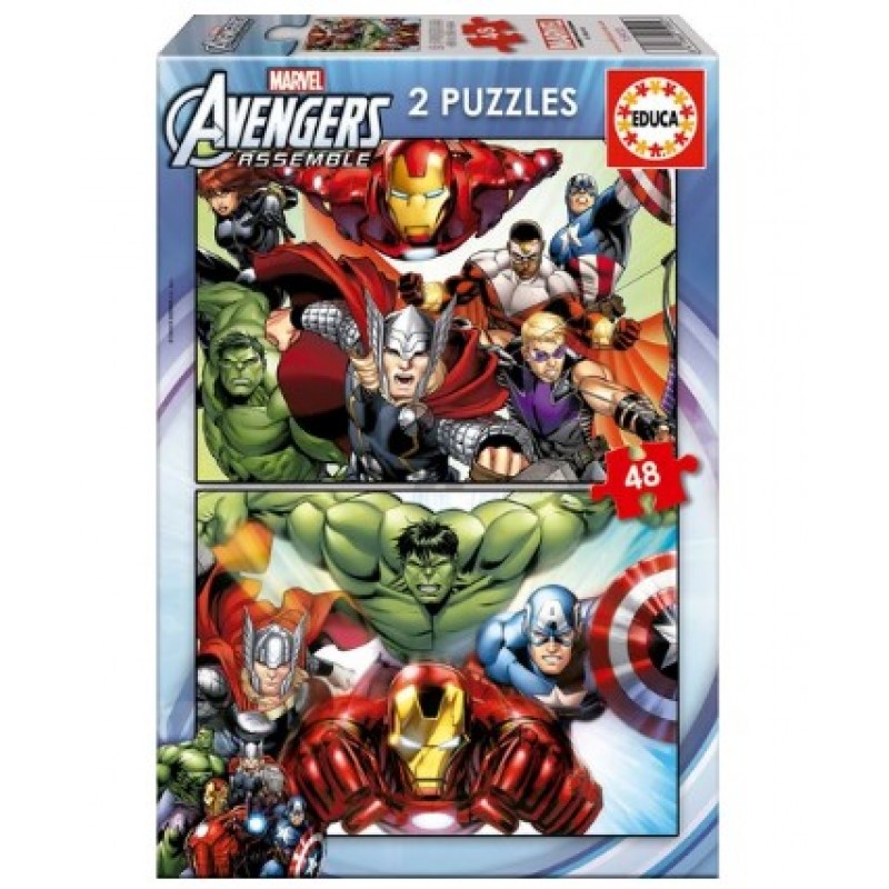Παιδικό Puzzle Marvel Avengers 2x48Τεμ Educa 
