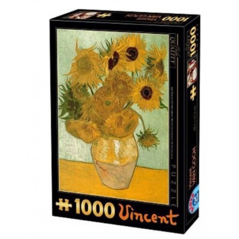 Puzzle Van Gogh Ηλιοτρόπια 1000 Κομμάτια Remoundo 