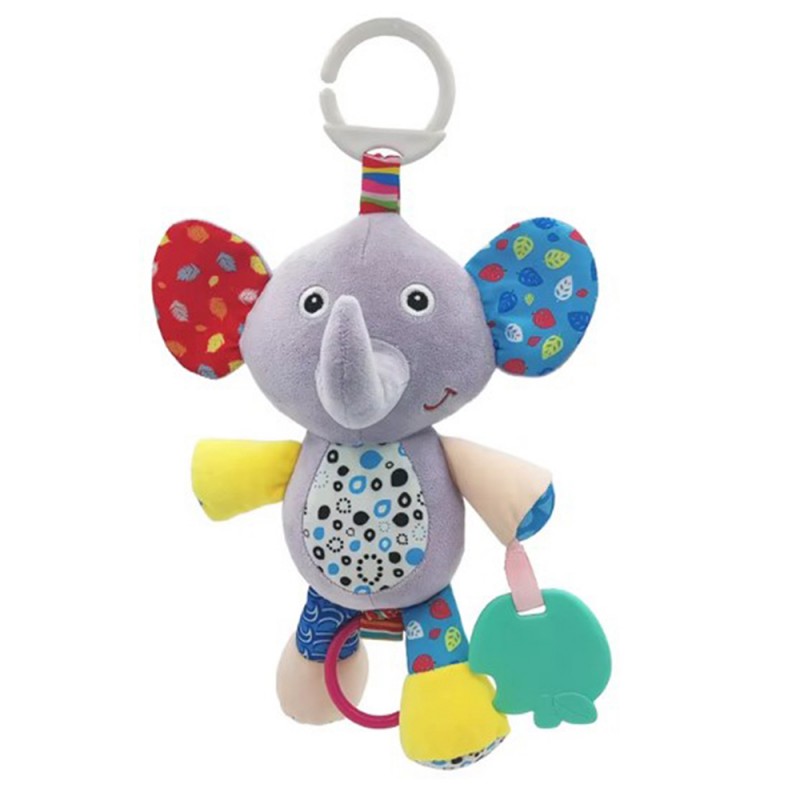 Κρεμαστή Κουδουνίστρα Ελεφαντάκι Με Κορδόνι Μουσικής Lazarid