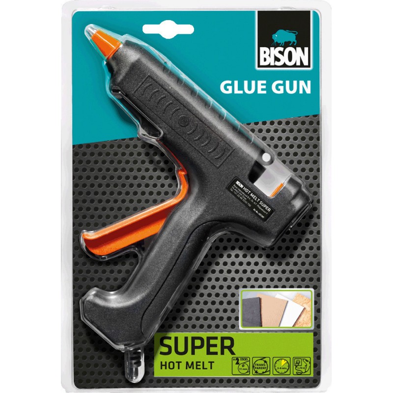 Bison Glue Gun Super Hot Melt Πιστόλι Θερμοκόλλησης 60W Για Ράβδους Σιλικόνης 11mm