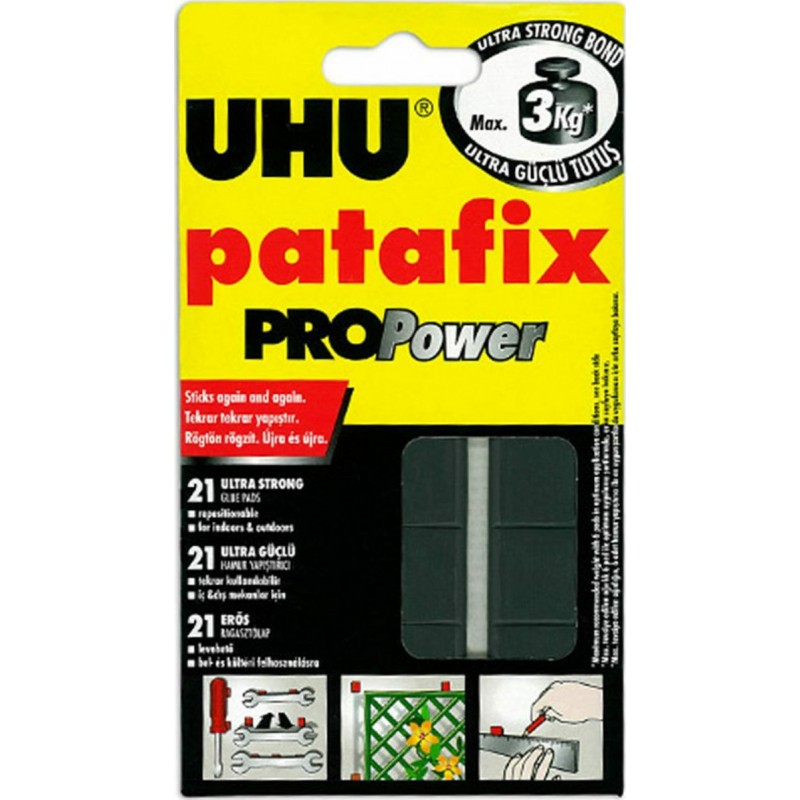 UHU Κόλλα Αυτοκόλλητο Patafix Pro Power 21 Ultra Strong Pads