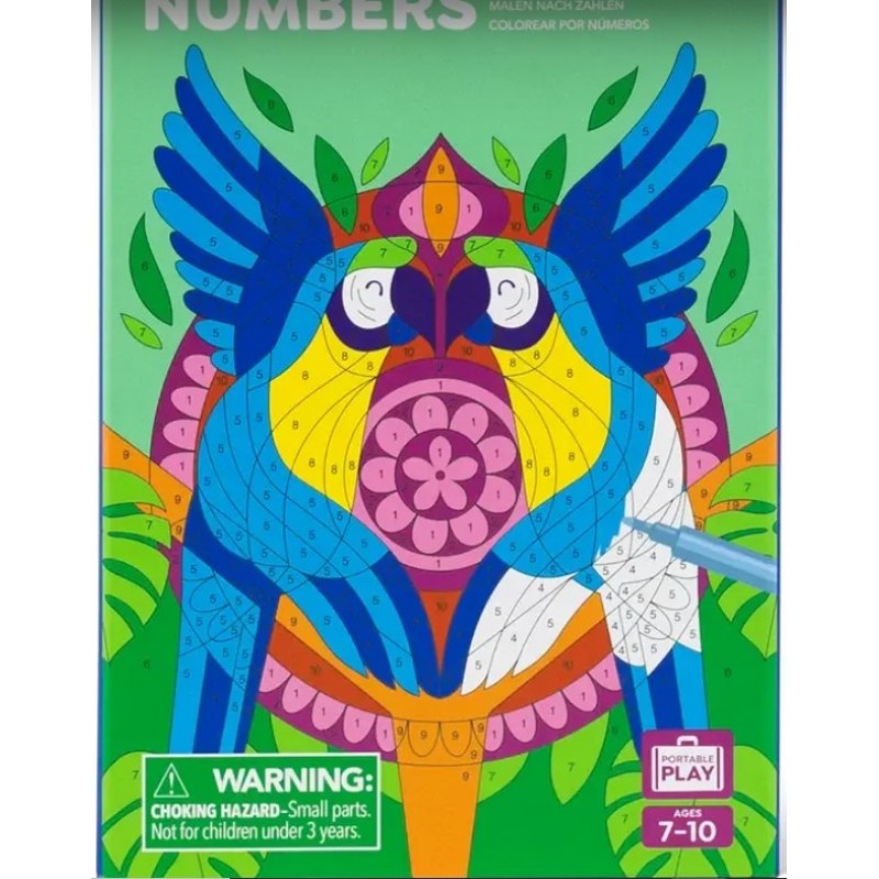 Σετ Δραστηριοτήτων – Colour By Numbers The Tropics Yolo 