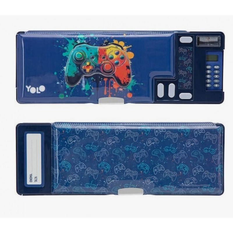 Μαγνητική Κασετίνα Με Κομπιουτεράκι Blue Gaming Console Retro Yolo 