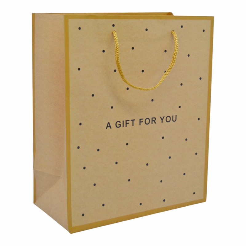 Τσάντα Συσκευασίας με Κορδόνι A Gift For You Σε Φυσικό Χρώμα 30X12X38Εκ . ankor