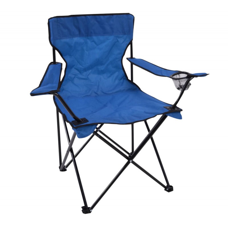 Καρέκλα Camping Πτυσσόμενη Μπλε 82X50X80Εκ . ankor