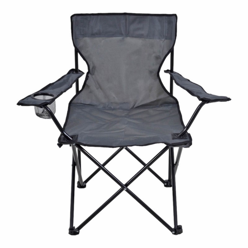 Καρέκλα Camping Πτυσσόμενη Γκρι 82X50X80Εκ . ankor
