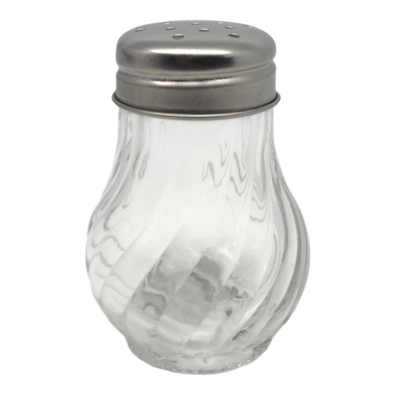 Αλατοπίπερο Γυάλινο Με Ανοξείδωτο Καπάκι 50Ml 4.8x4.8x7Εκ . Ankor
