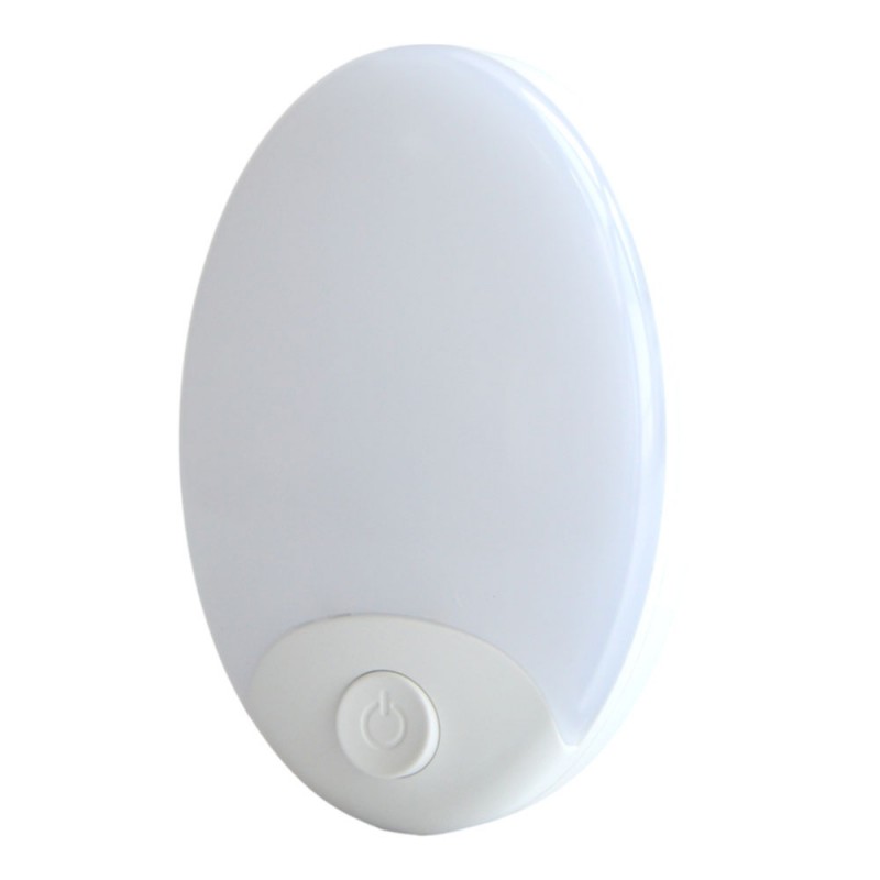 Φωτάκι Νυκτός Led 1W Με Διακόπτη Και Θέρμο Φως 3000K 8.8x5.6x6Εκ . Ankor