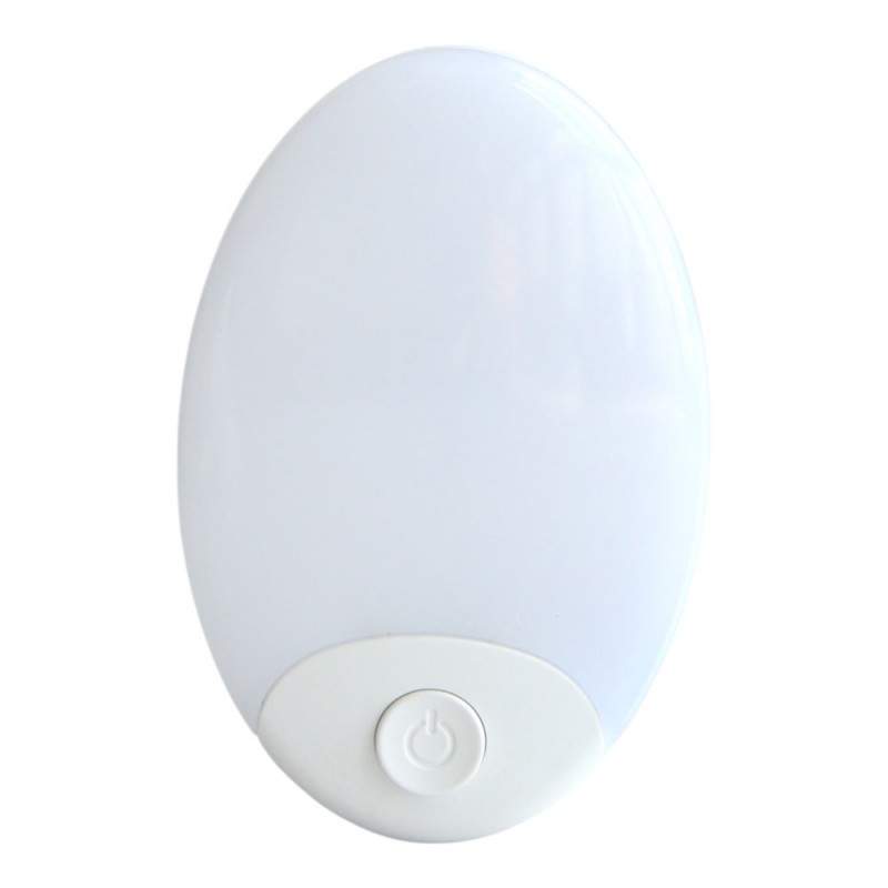 Φωτάκι Νυκτός Led 1W Με Διακόπτη Και Θέρμο Φως 3000K 8.8x5.6x6Εκ . Ankor