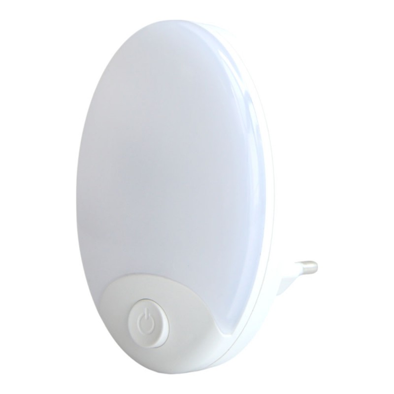 Φωτάκι Νυκτός Led 1W Με Διακόπτη Και Θέρμο Φως 3000K 8.8x5.6x6Εκ . Ankor