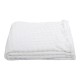 Κουβέρτα Fleece Με Βελούδινη Ύφη Σε Άσπρο Χρώμα 150X200Εκ . Ankor