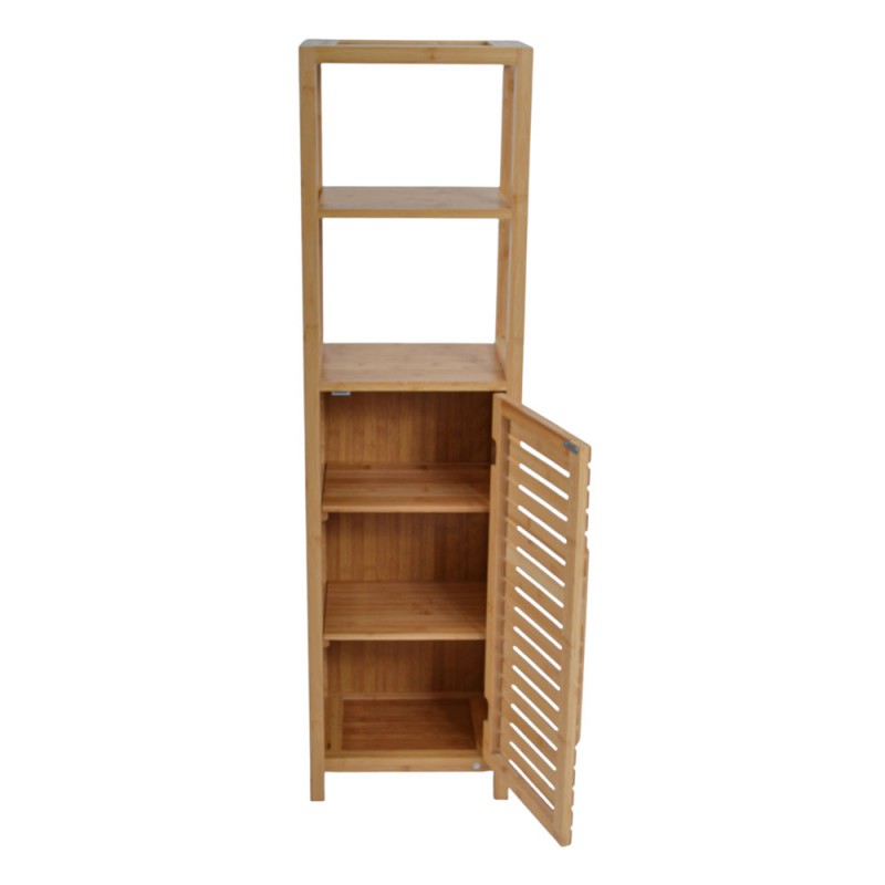 Ντουλάπι Με Ράφια Από Ξύλο Μπαμπού 33X25X120Εκ . Ankor