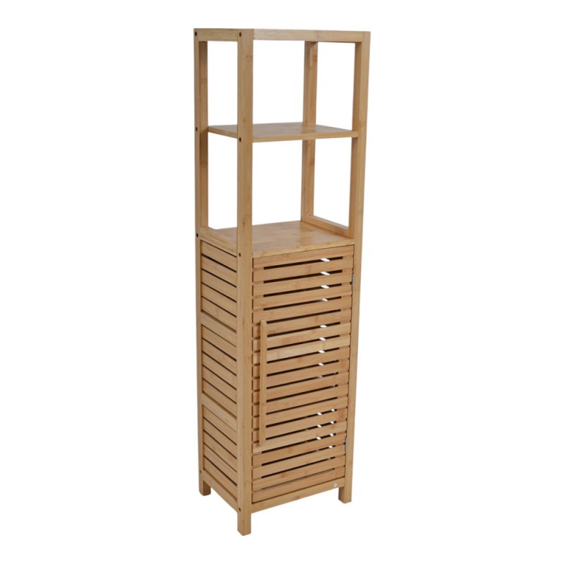 Ντουλάπι Με Ράφια Από Ξύλο Μπαμπού 33X25X120Εκ . Ankor