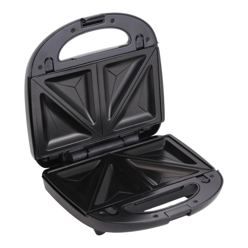 Τοστιέρα 2 Σε 1 Με Αποσπώμενες Πλάκες Grill Και Sandwich Inox Με Μαύρο Χρώμα 950W Ankor