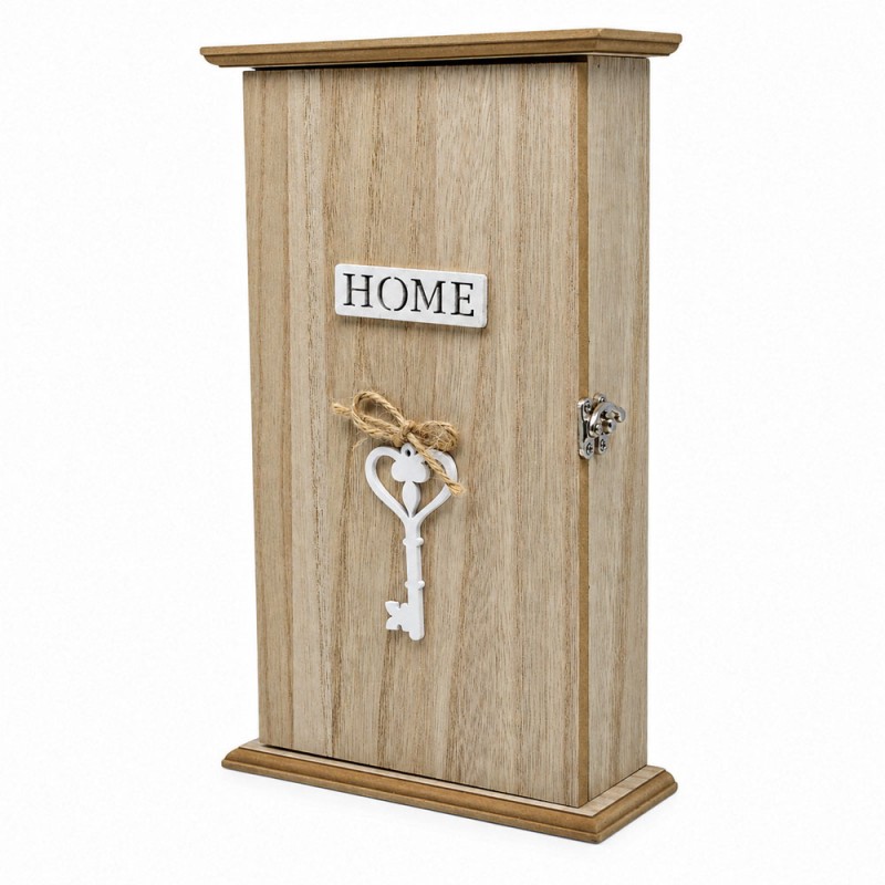 Κλειδοθήκη Τοίχου Ξύλινη Σε Φυσικό Χρώμα Home 18x6x30.5Εκ  Ankor