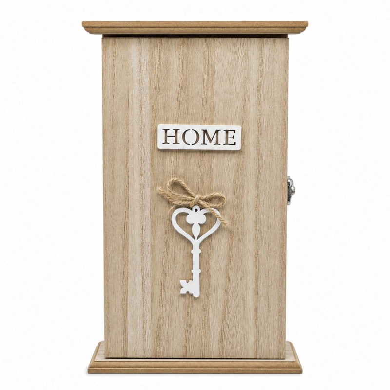 Κλειδοθήκη Τοίχου Ξύλινη Σε Φυσικό Χρώμα Home 18x6x30.5Εκ  Ankor
