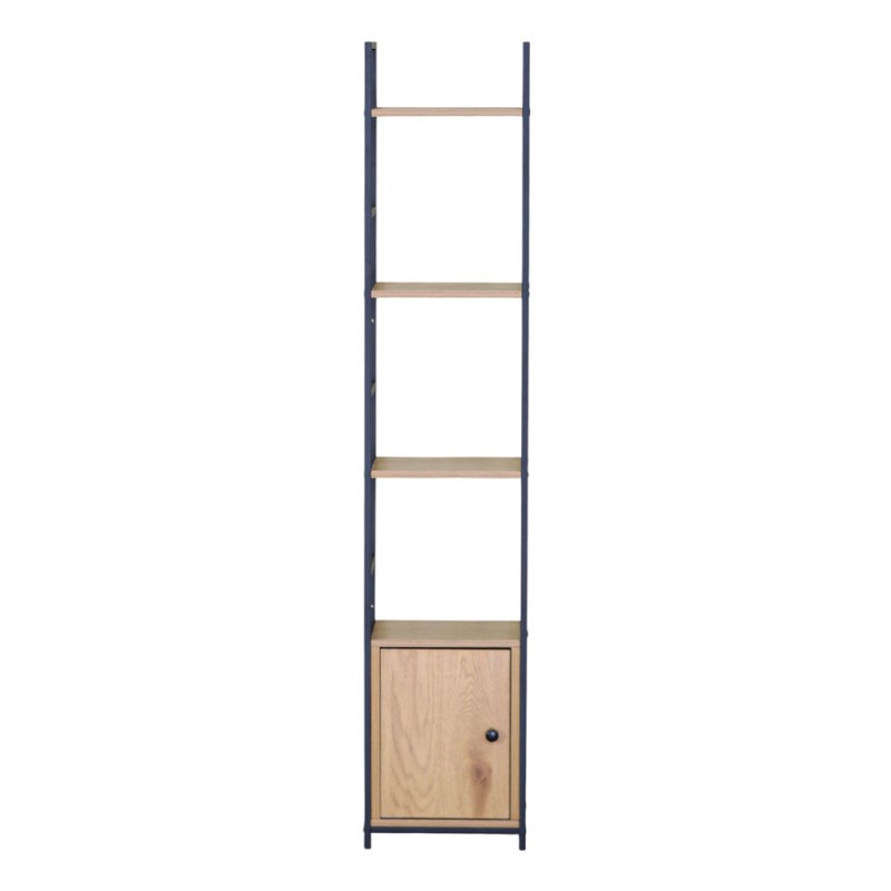 Βιβλιοθήκη Μαύρο 29.1x23.5x144εκ.. Ankor