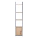 Βιβλιοθήκη Μαύρο 29.1x23.5x144εκ.. Ankor