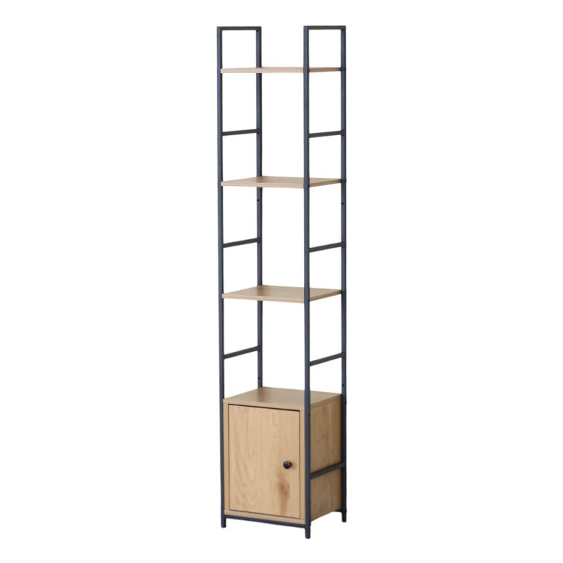 Βιβλιοθήκη Μαύρο 29.1x23.5x144εκ.. Ankor